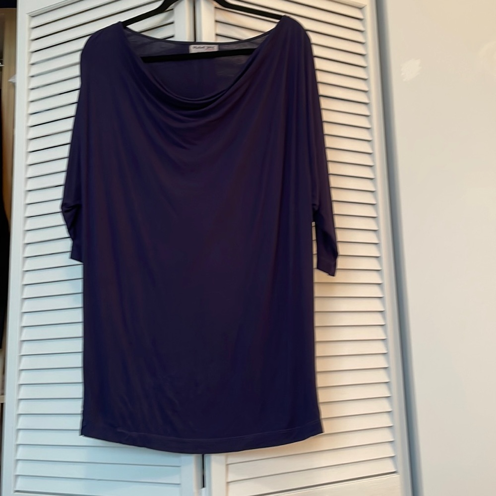 Michael Stars long shirt/shirt dress in navy blue. One size fits most